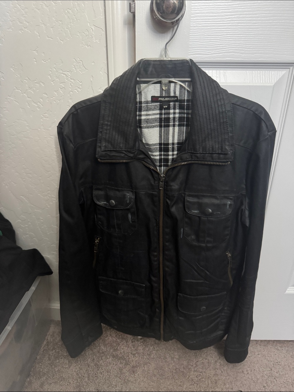 project RUNWAY Black Military-Style Zip Front Jacket